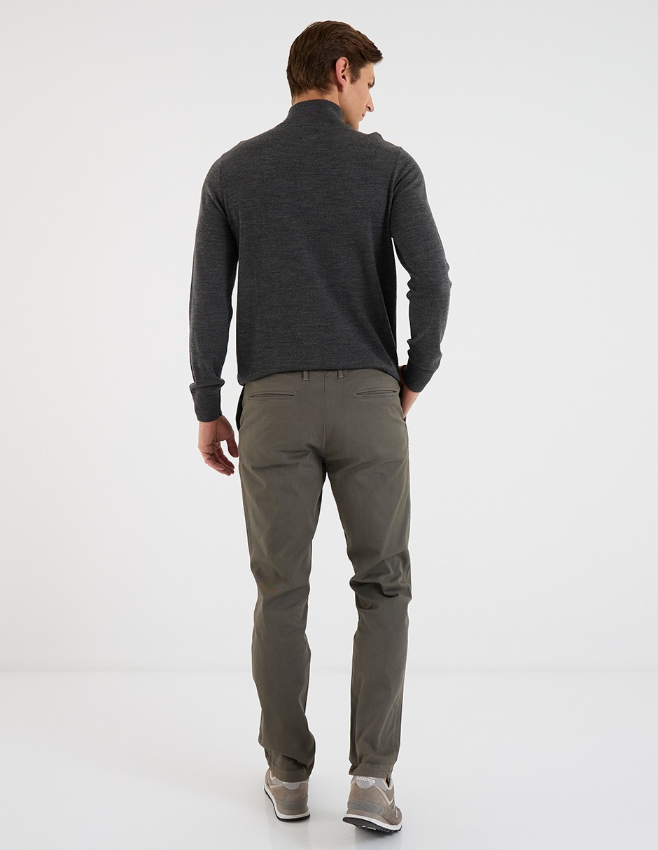 Pantalón straight de algodón para hombre 4