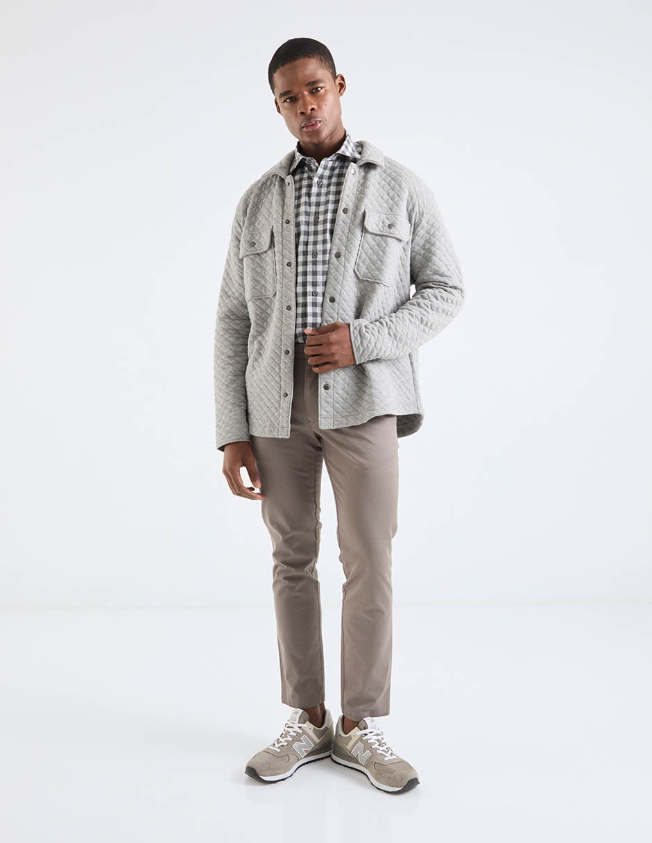 Camisa casual de algodón manga larga para hombre 6