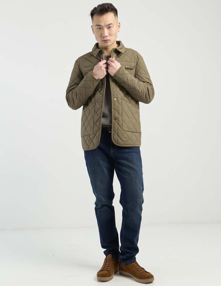 Chamarra casual capitonada para hombre 3