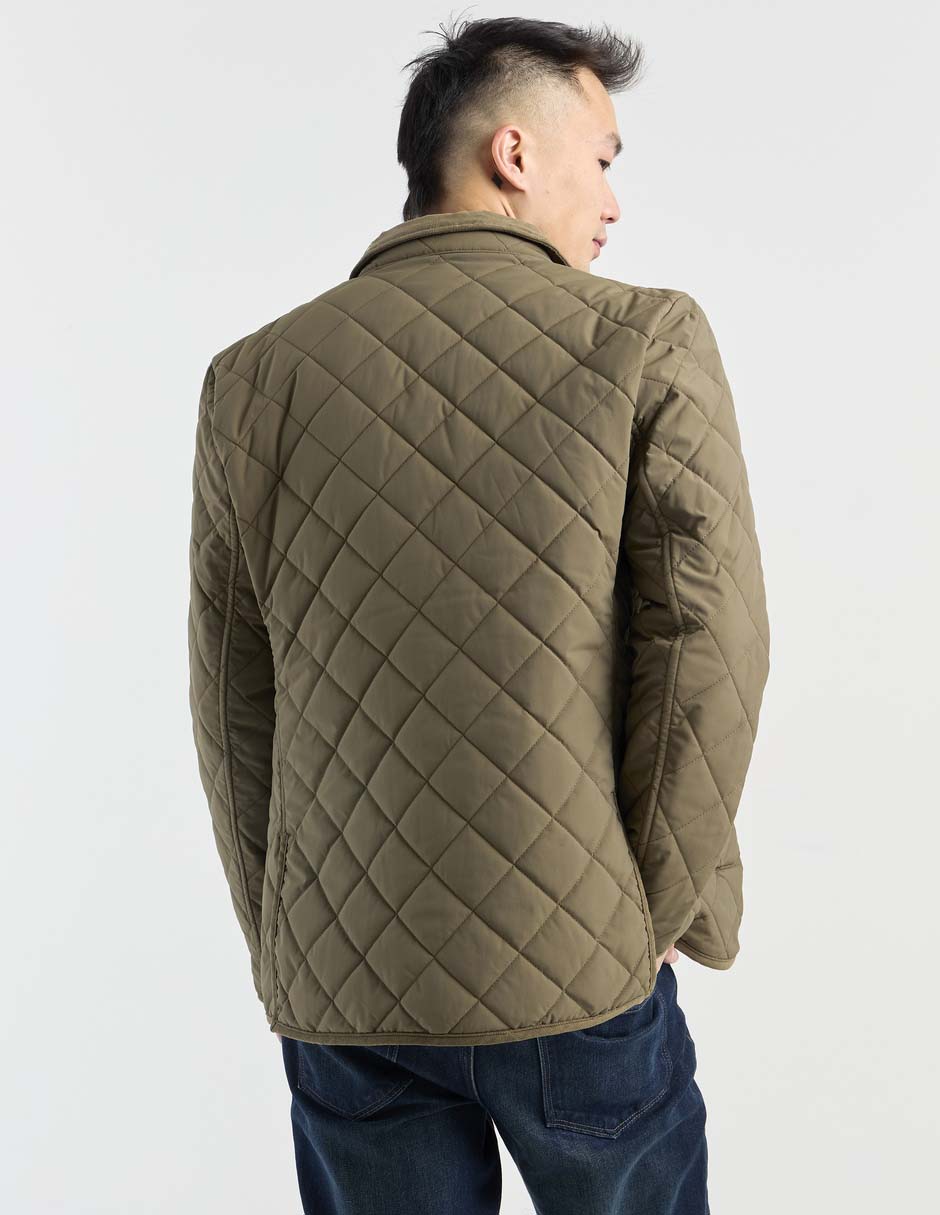 Chamarra casual capitonada para hombre 6