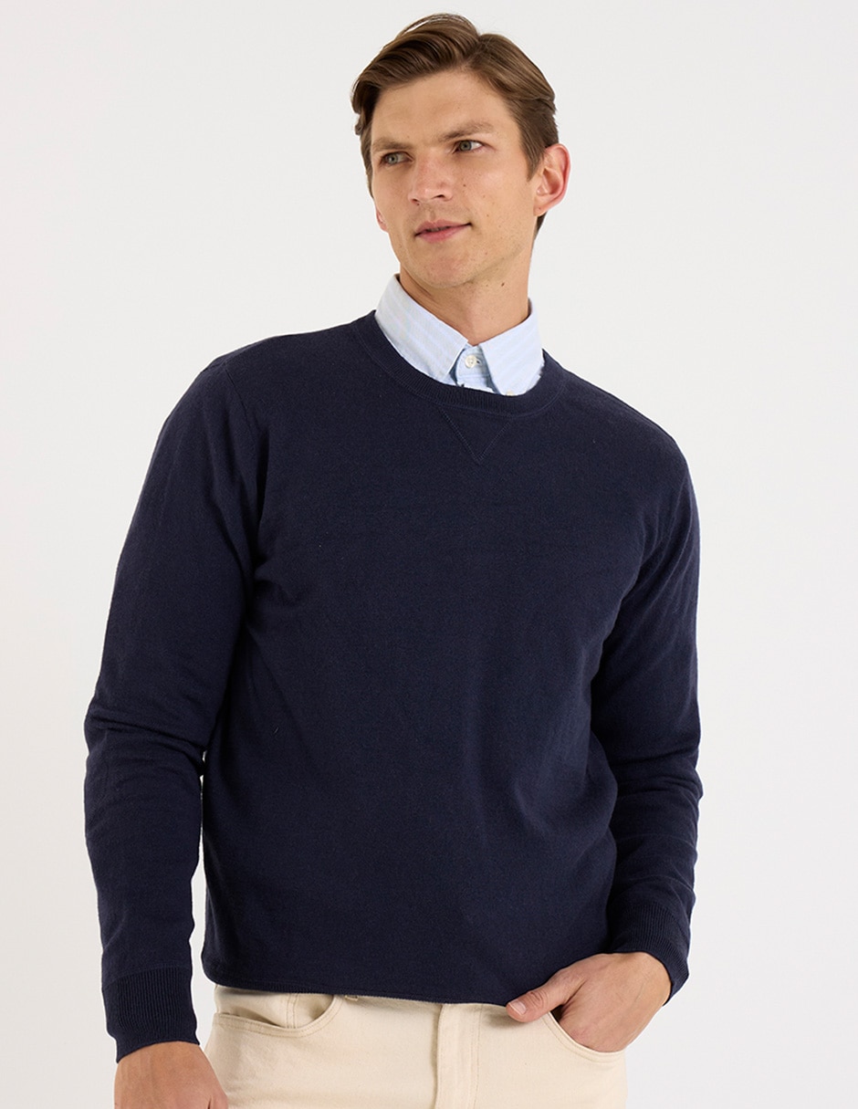 Suéter cuello redondo para hombre Suéter cuello redondo para hombre