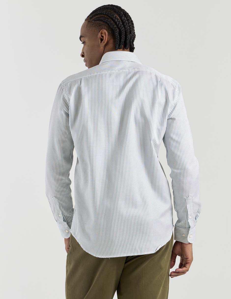 Camisa casual de algodón manga larga para hombre 2