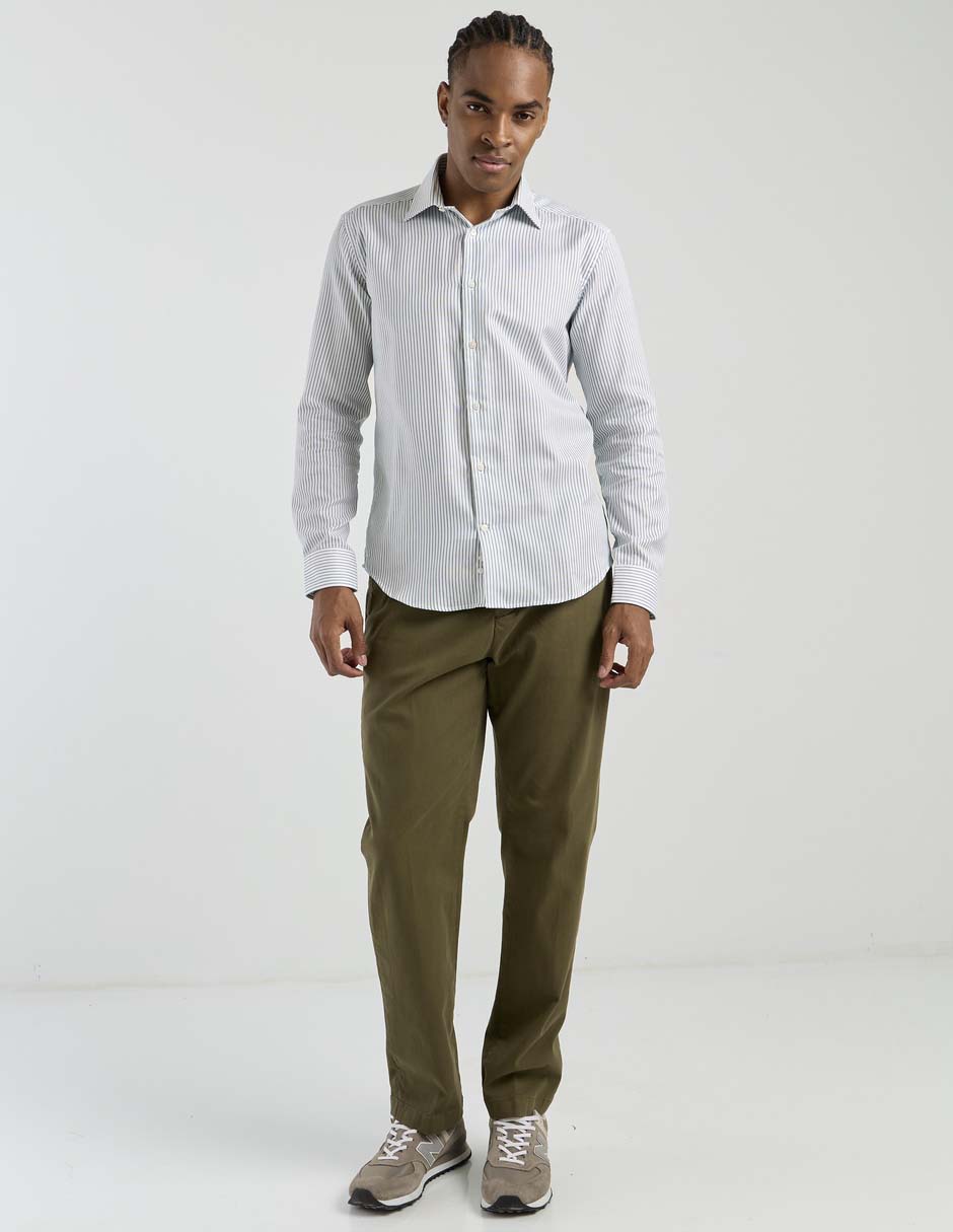Camisa casual de algodón manga larga para hombre 3
