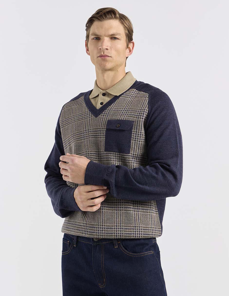 Suéter cuello v para hombre Suéter cuello v para hombre