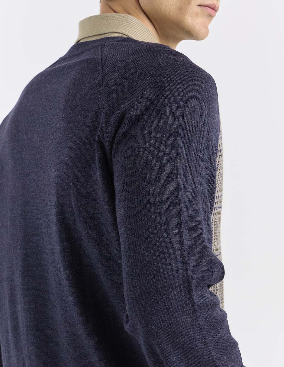 Suéter cuello v para hombre 2