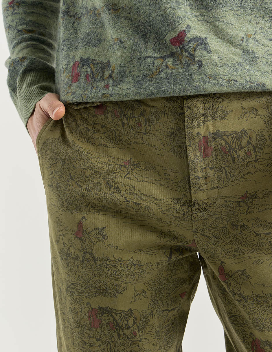 Pantalón chino recto de algodón para hombre 2