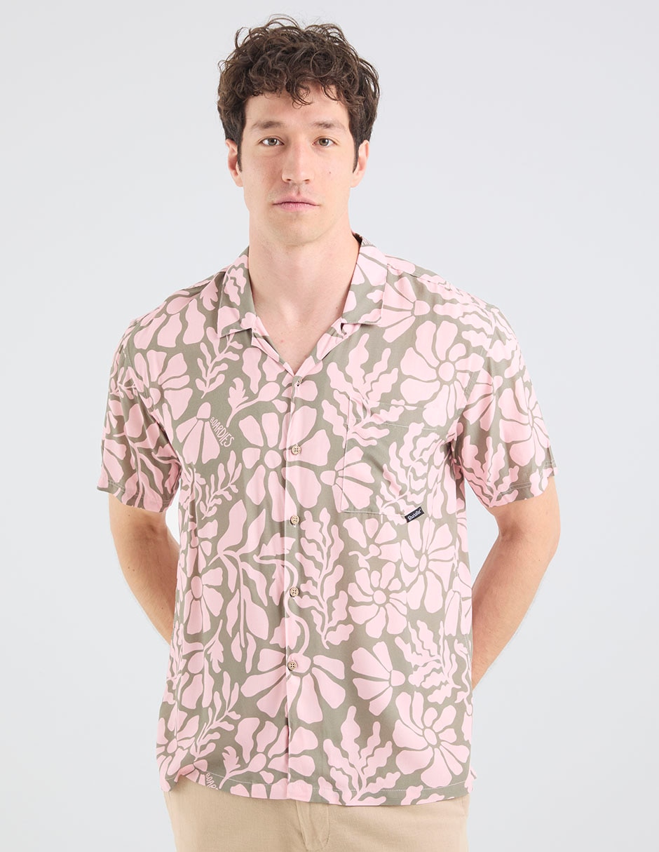 Camisa casual de algodón manga corta para hombre Camisa casual de algodón manga corta para hombre