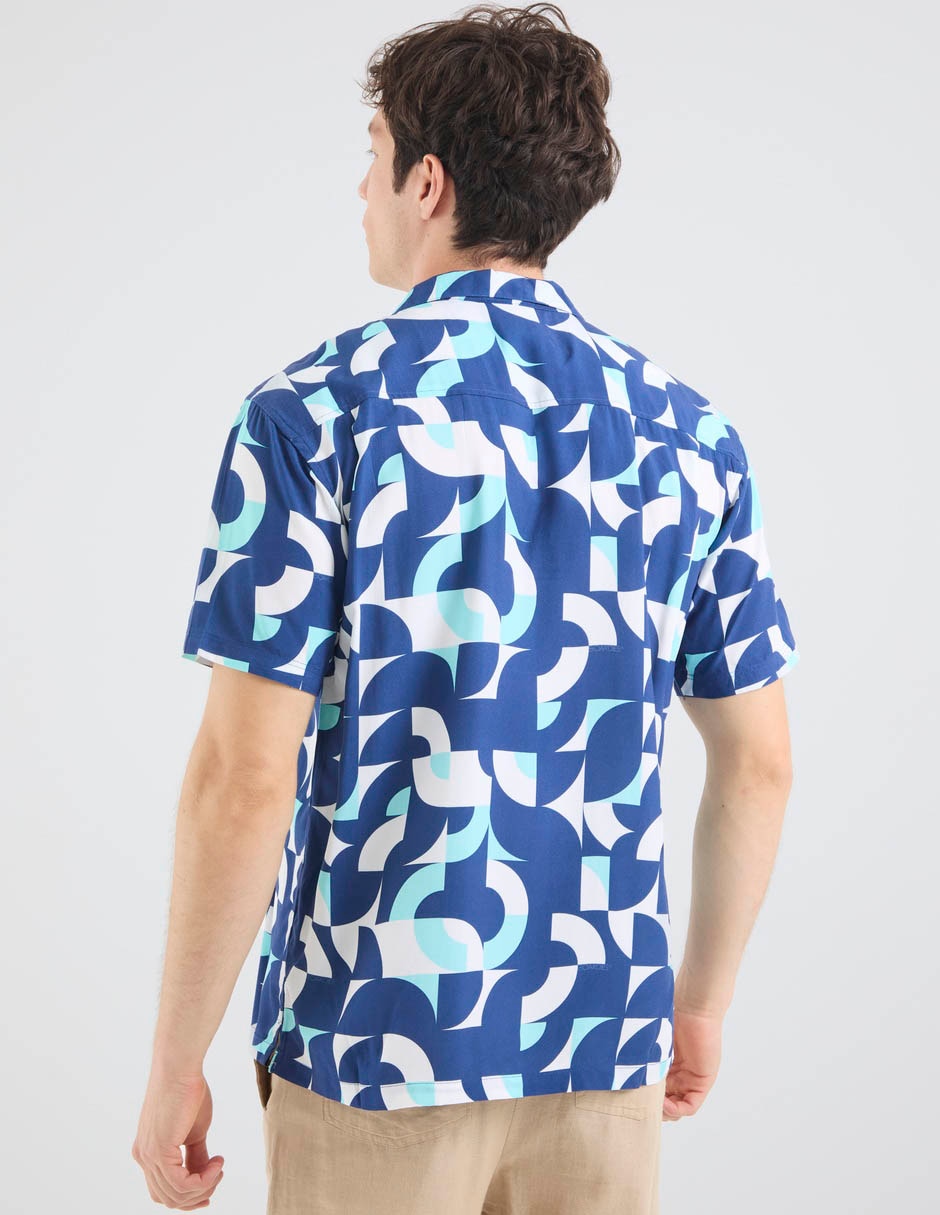 Camisa casual de algodón manga corta para hombre 5