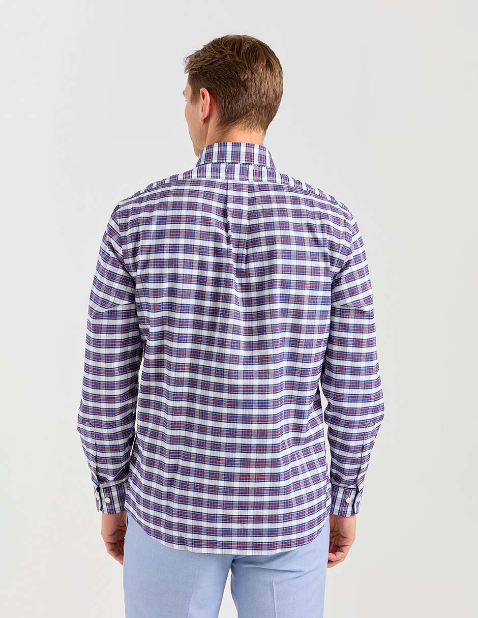 Camisa casual de algodón manga larga para hombre 5