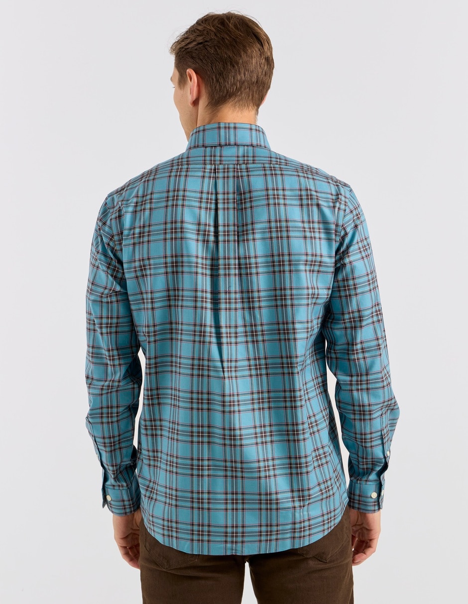 Camisa casual de algodón manga larga para hombre 5