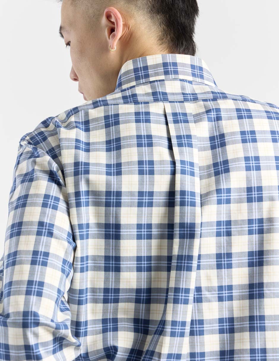 Camisa casual de algodón manga larga para hombre 10