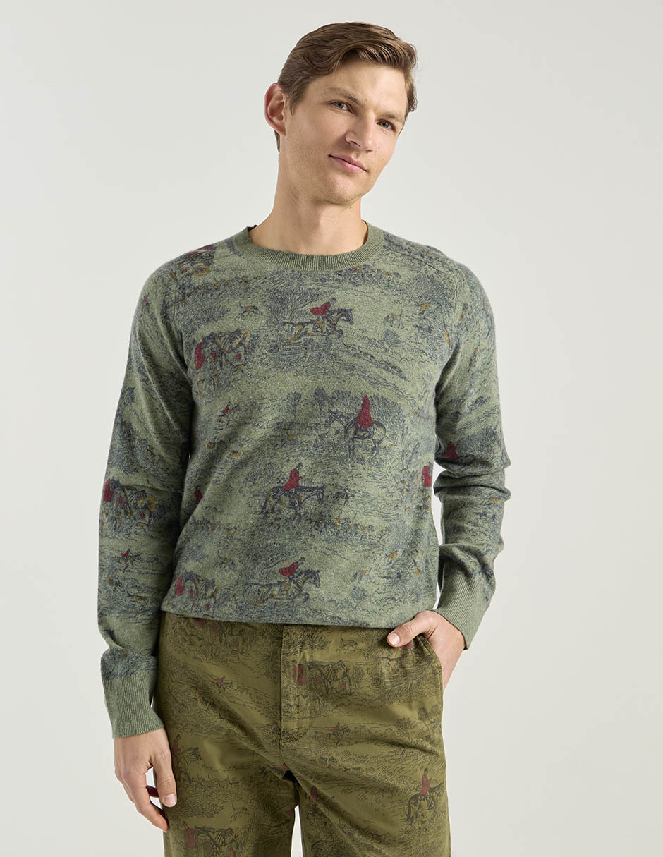 Suéter cuello redondo para hombre Suéter cuello redondo para hombre