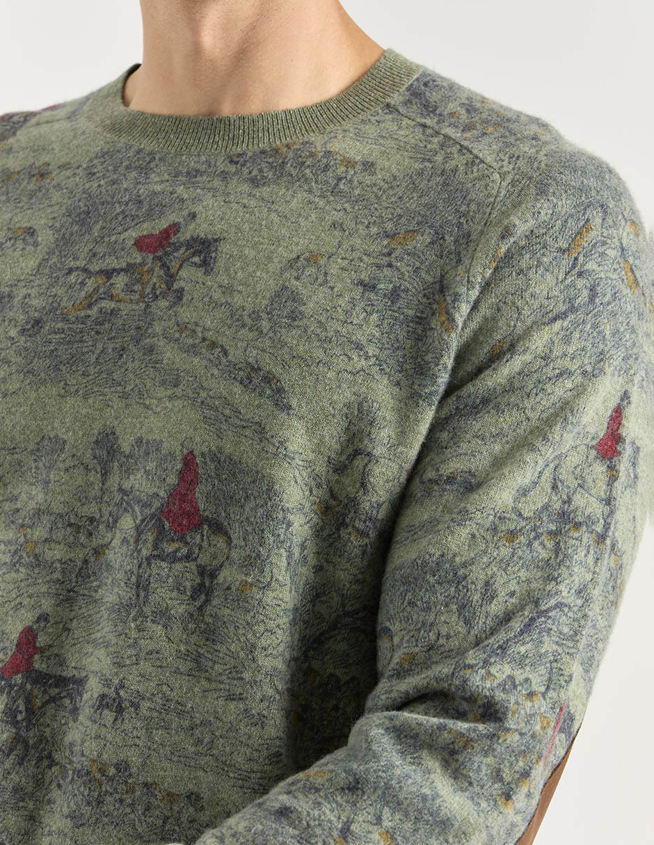Suéter cuello redondo para hombre 2