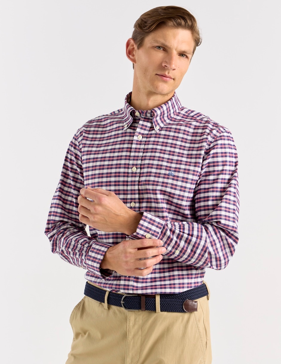 Camisa casual Brooks Brothers de algodón manga larga para hombre