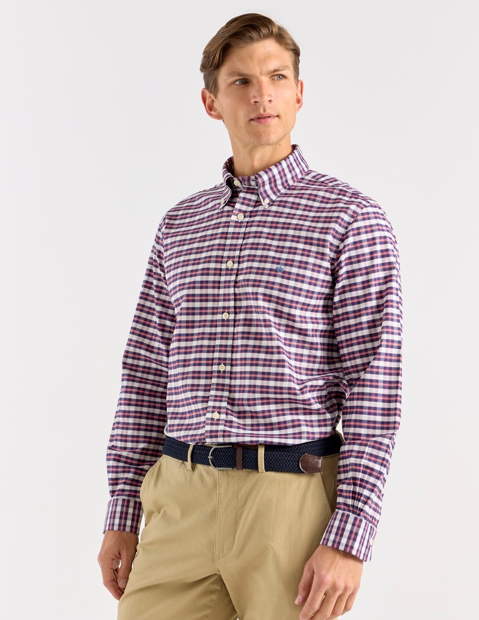 Camisa casual Brooks Brothers de algodón manga larga para hombre