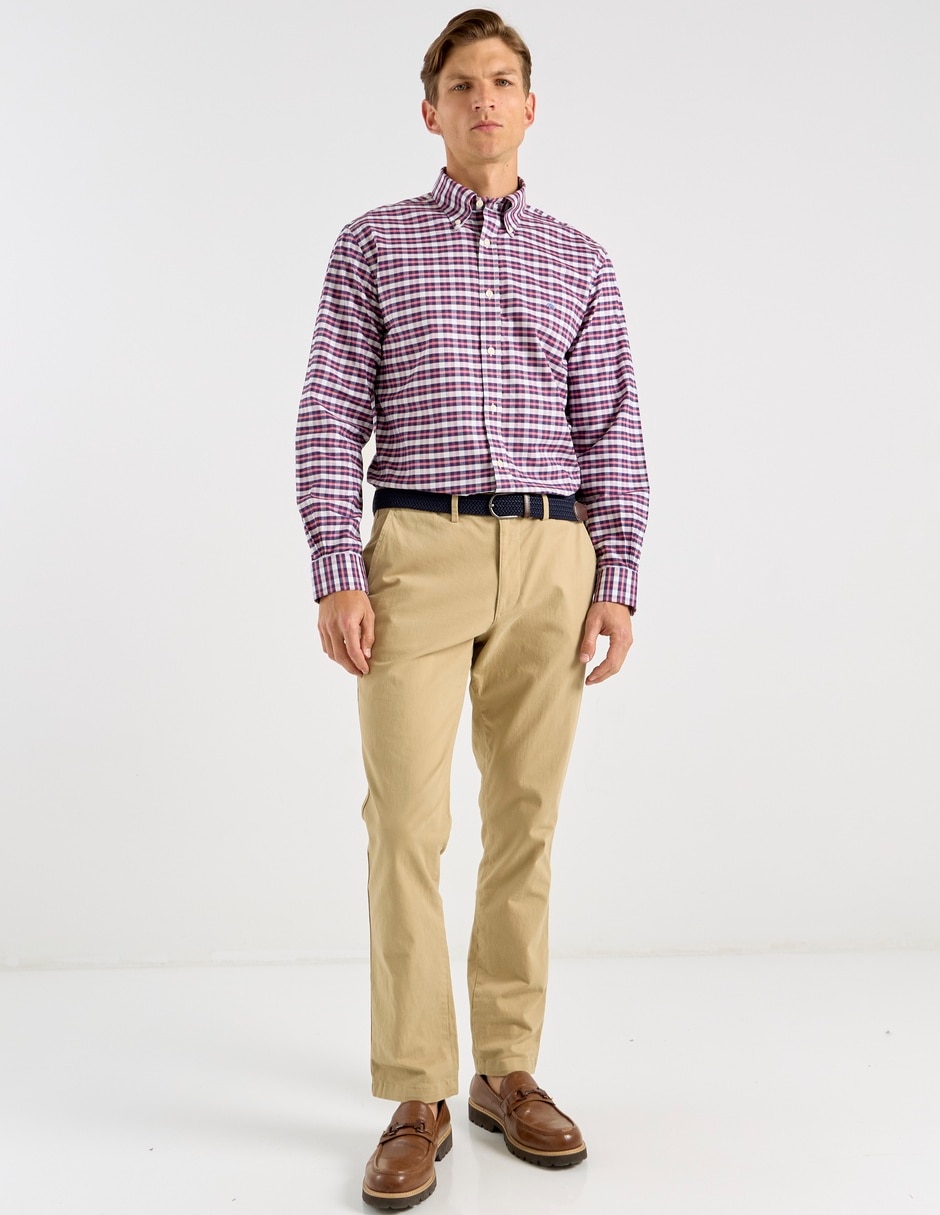 Camisa casual Brooks Brothers de algodón manga larga para hombre