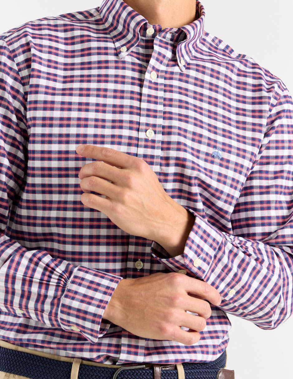 Camisa casual Brooks Brothers de algodón manga larga para hombre