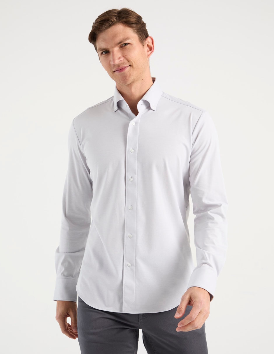 Camisa casual Scappino de algodón manga larga para hombre