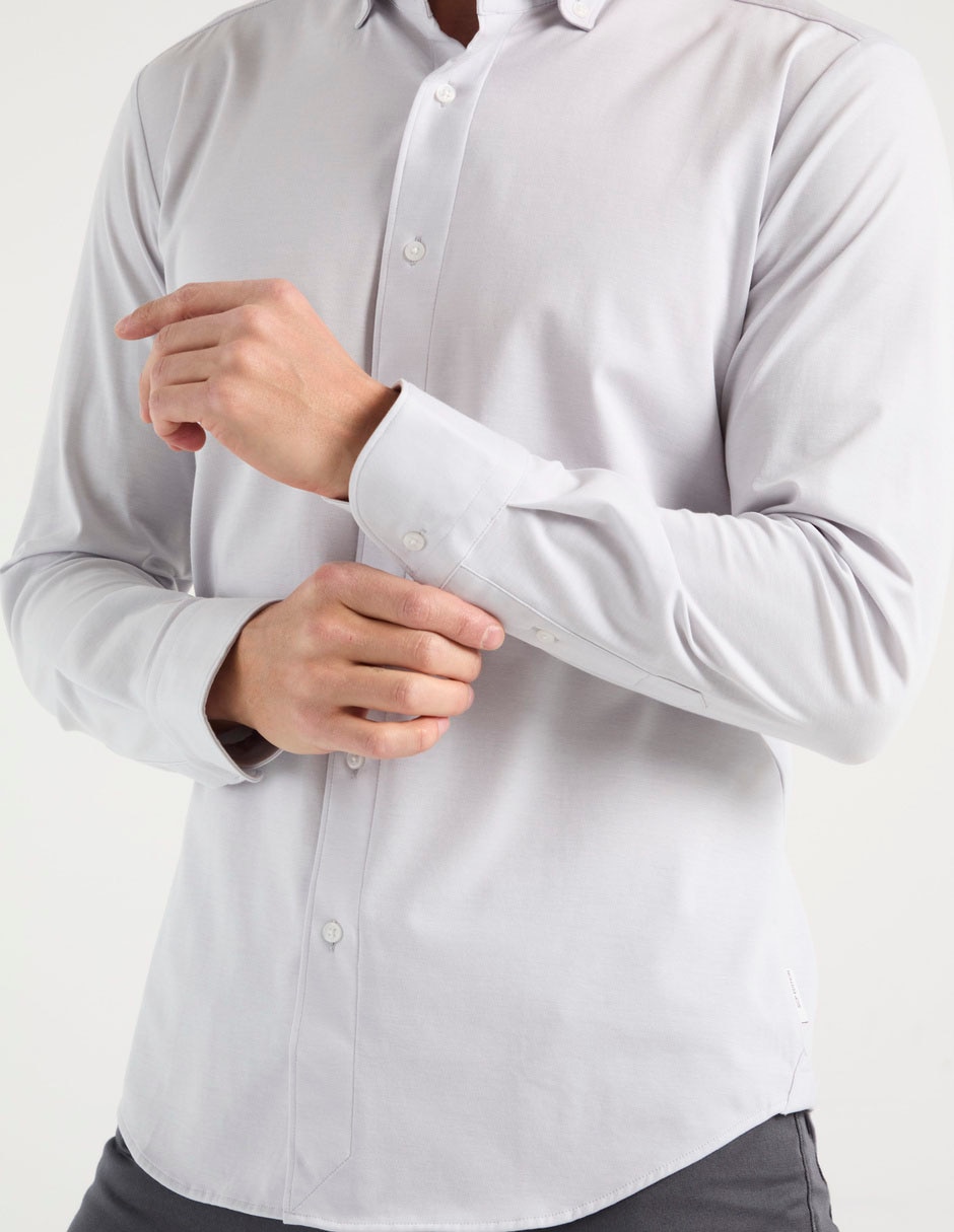 Camisa casual Scappino de algodón manga larga para hombre