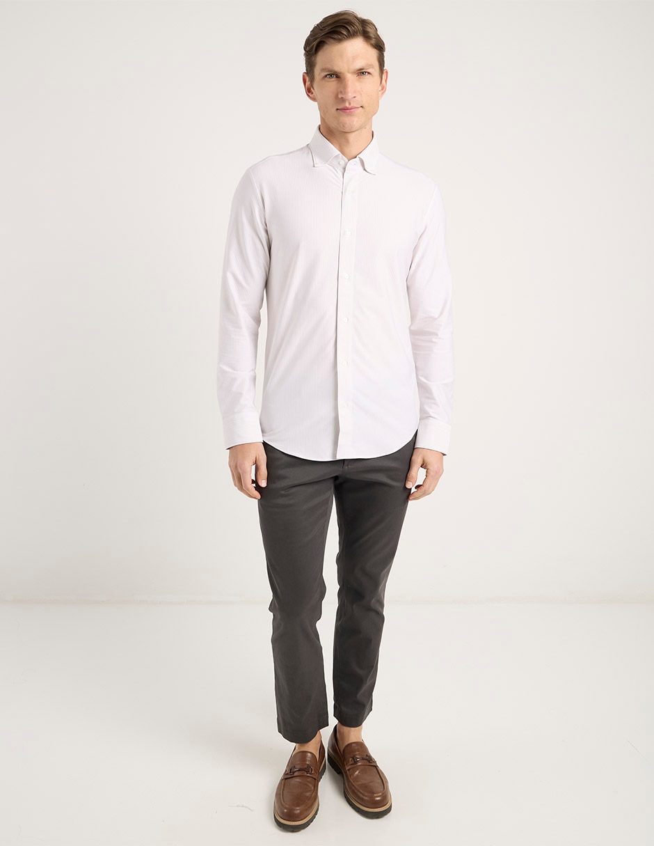 Camisa casual de algodón manga larga para hombre 3