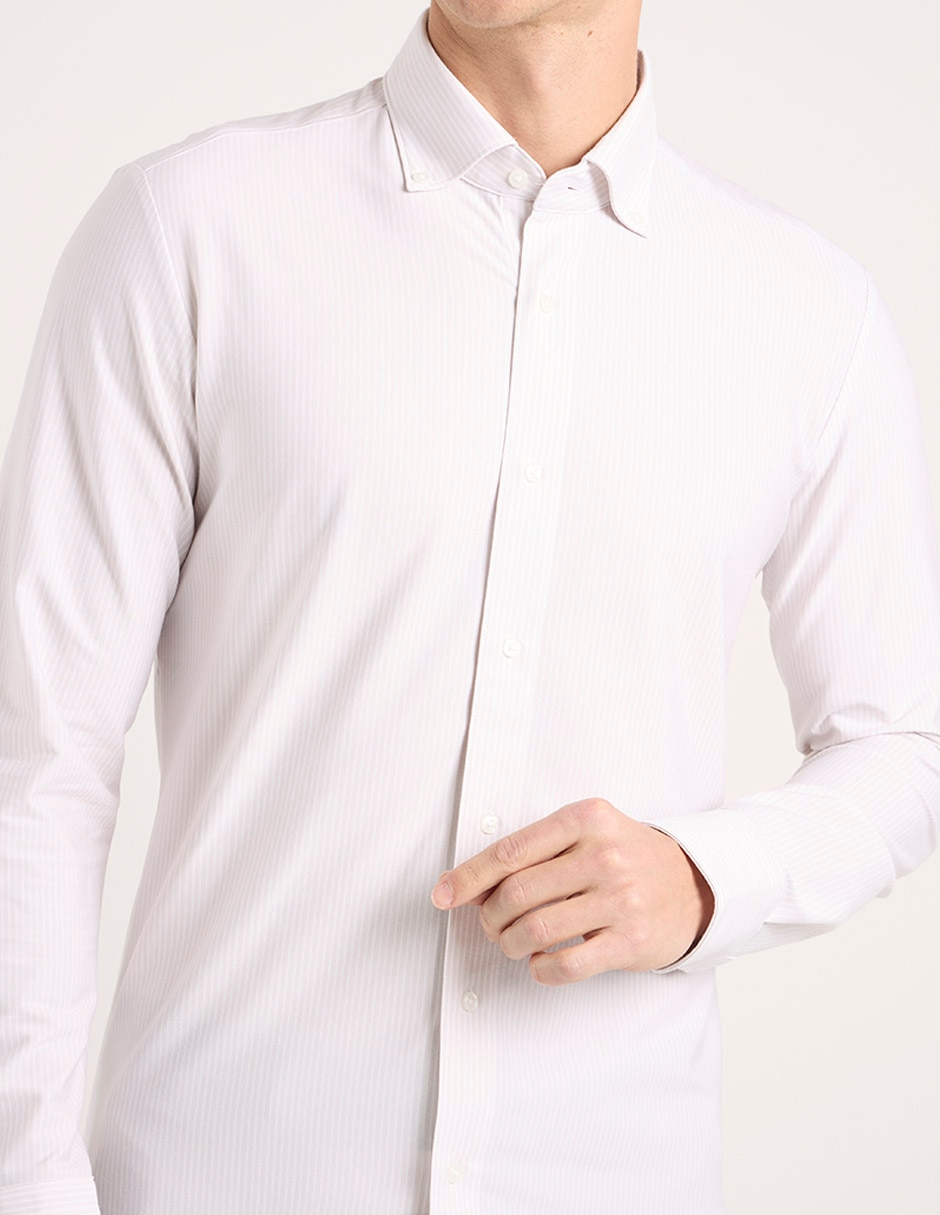 Camisa casual de algodón manga larga para hombre 2