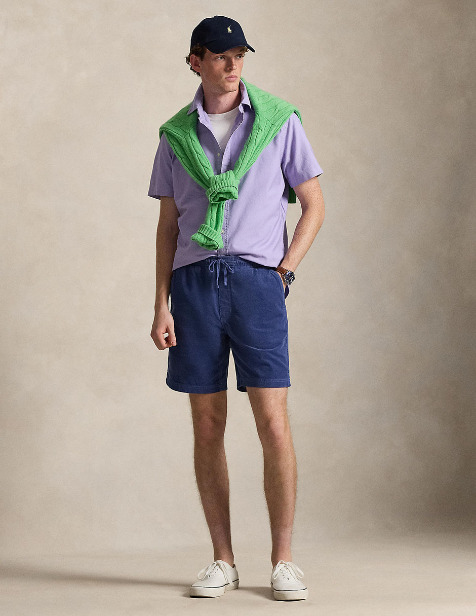 Camisa business casual Polo Rl de algodón manga corta para hombre