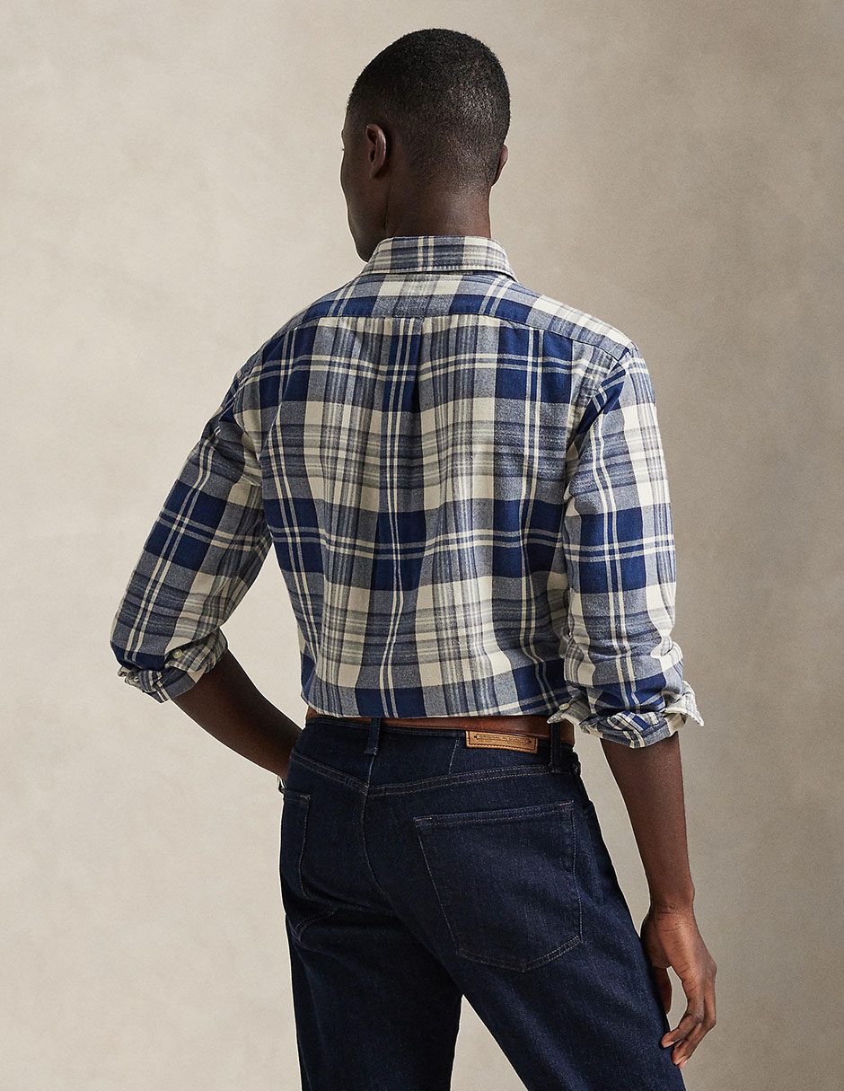 Camisa casual Polo Ralph Lauren de algodón manga larga para hombre 6