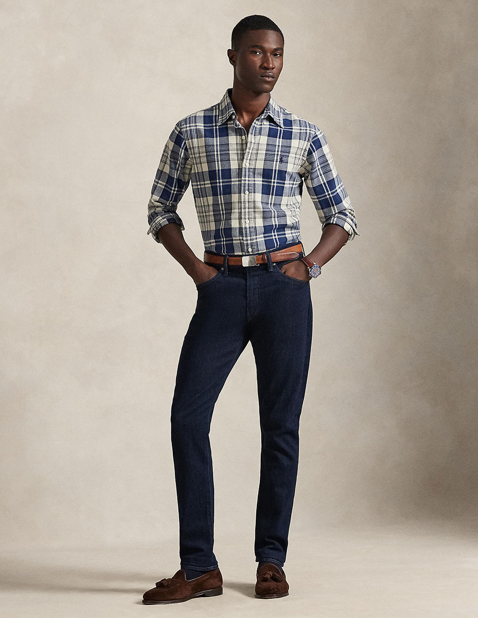 Camisa casual Polo Ralph Lauren de algodón manga larga para hombre 7