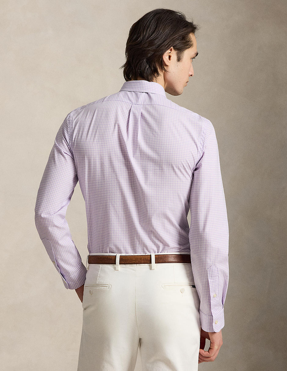 Camisa business casual de algodón manga larga para hombre 3