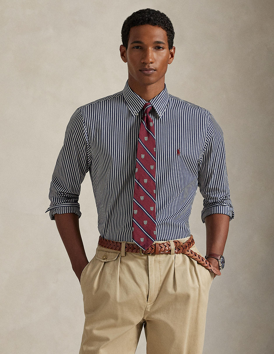Camisa de vestir Polo Ralph Lauren de algodón manga larga para hombre