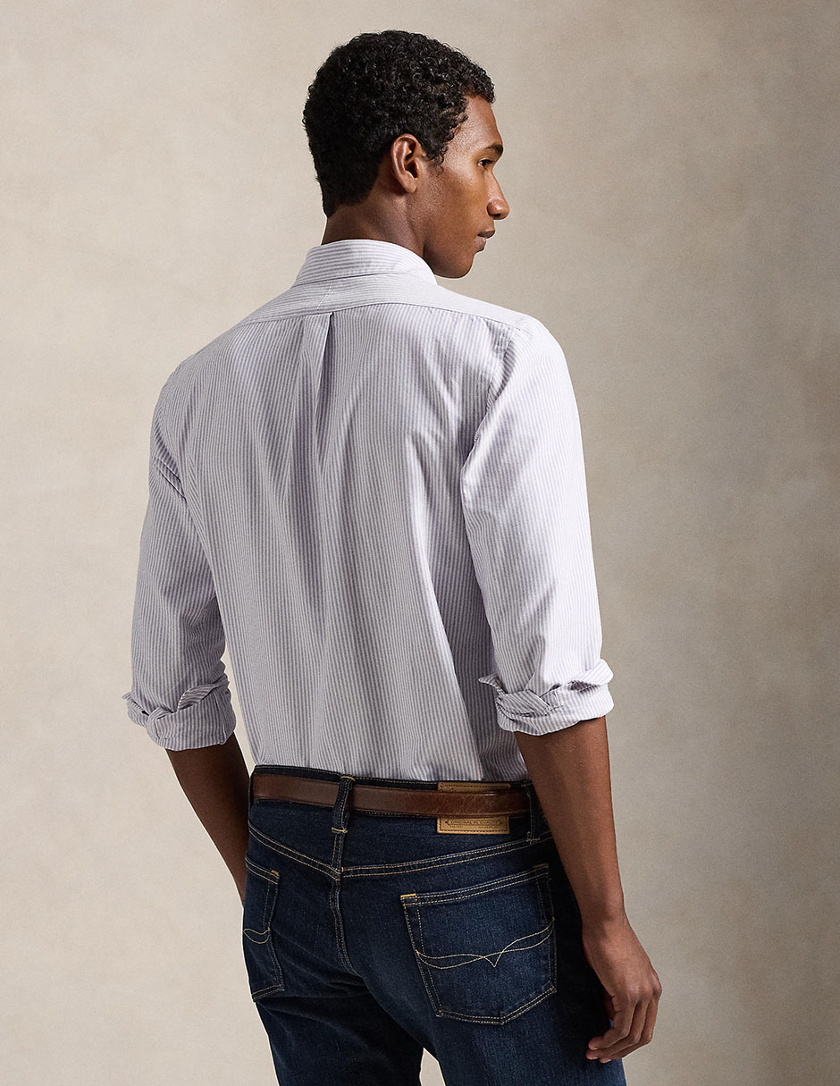 Camisa business casual Polo Ralph Lauren de algodón manga larga para hombre 6