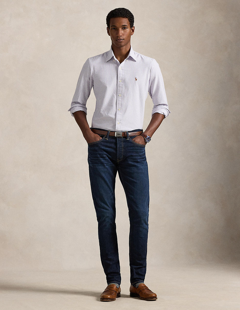 Camisa business casual Polo Ralph Lauren de algodón manga larga para hombre 7