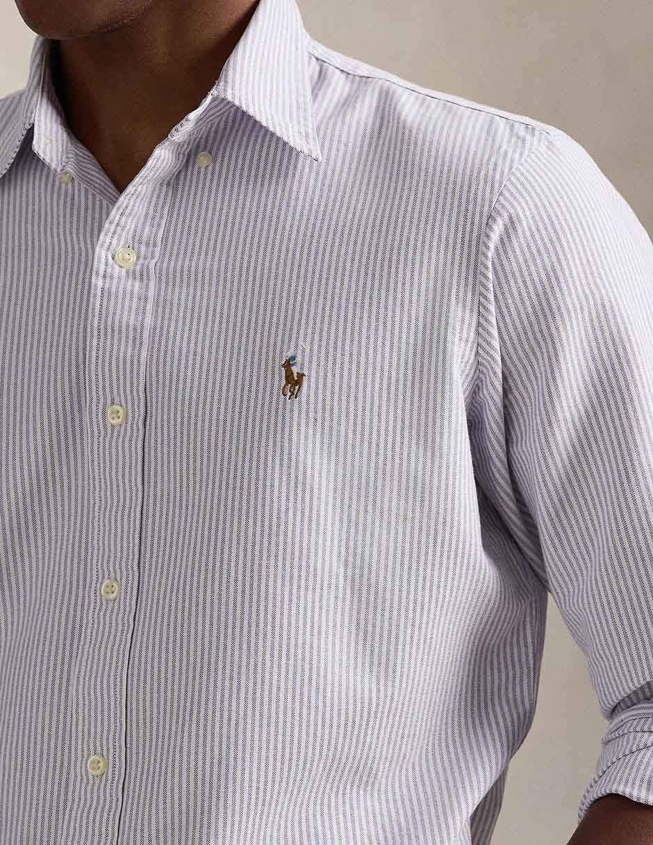 Camisa business casual Polo Ralph Lauren de algodón manga larga para hombre 9