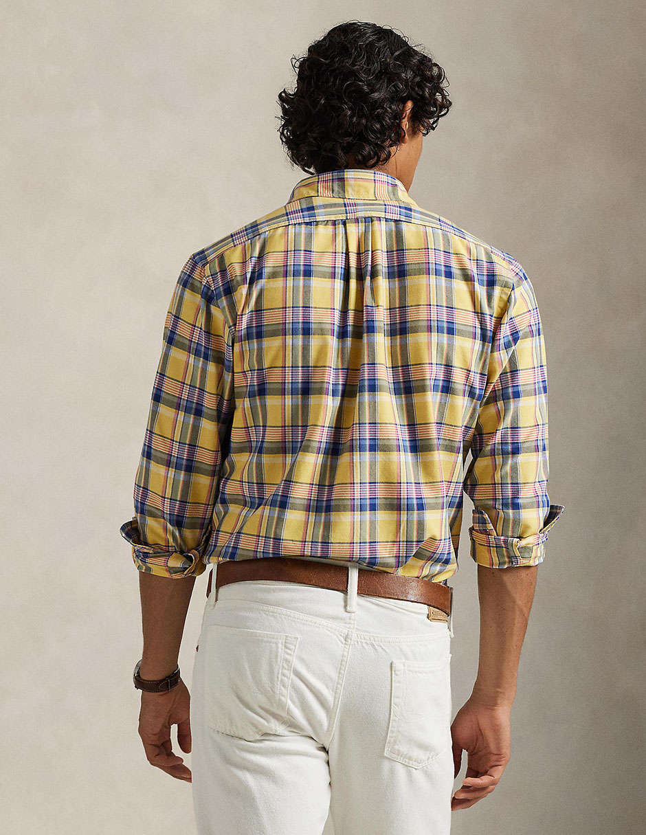 Camisa casual Polo Rl manga larga para hombre 2