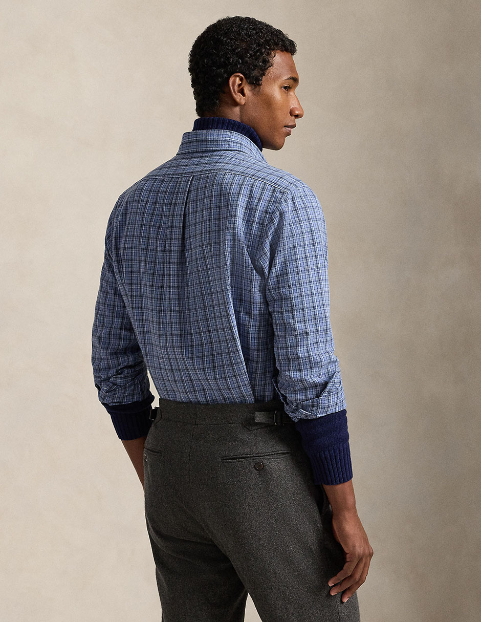 Camisa casual Polo Ralph Lauren de algodón manga larga para hombre 5