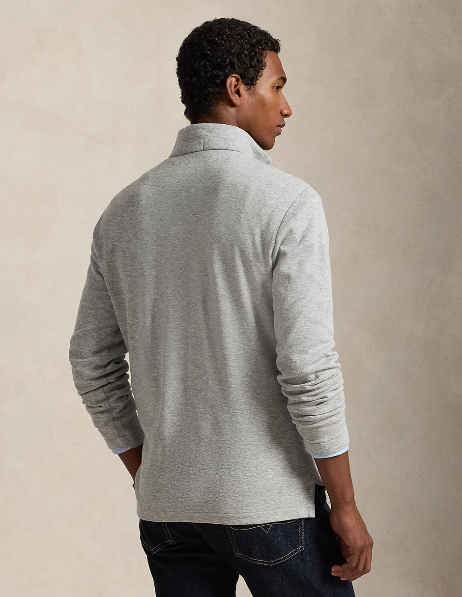 Suéter Polo RL cuello con cierre para hombre