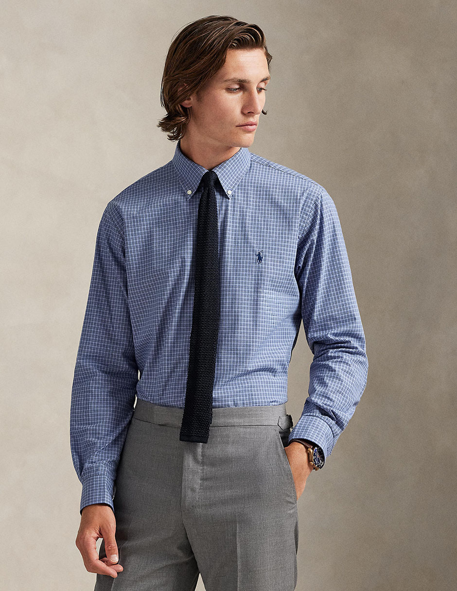 Camisa business casual POLO RALPH LAUREN de algodón manga larga para hombre Camisa business casual POLO RALPH LAUREN de algodón manga larga para hombre
