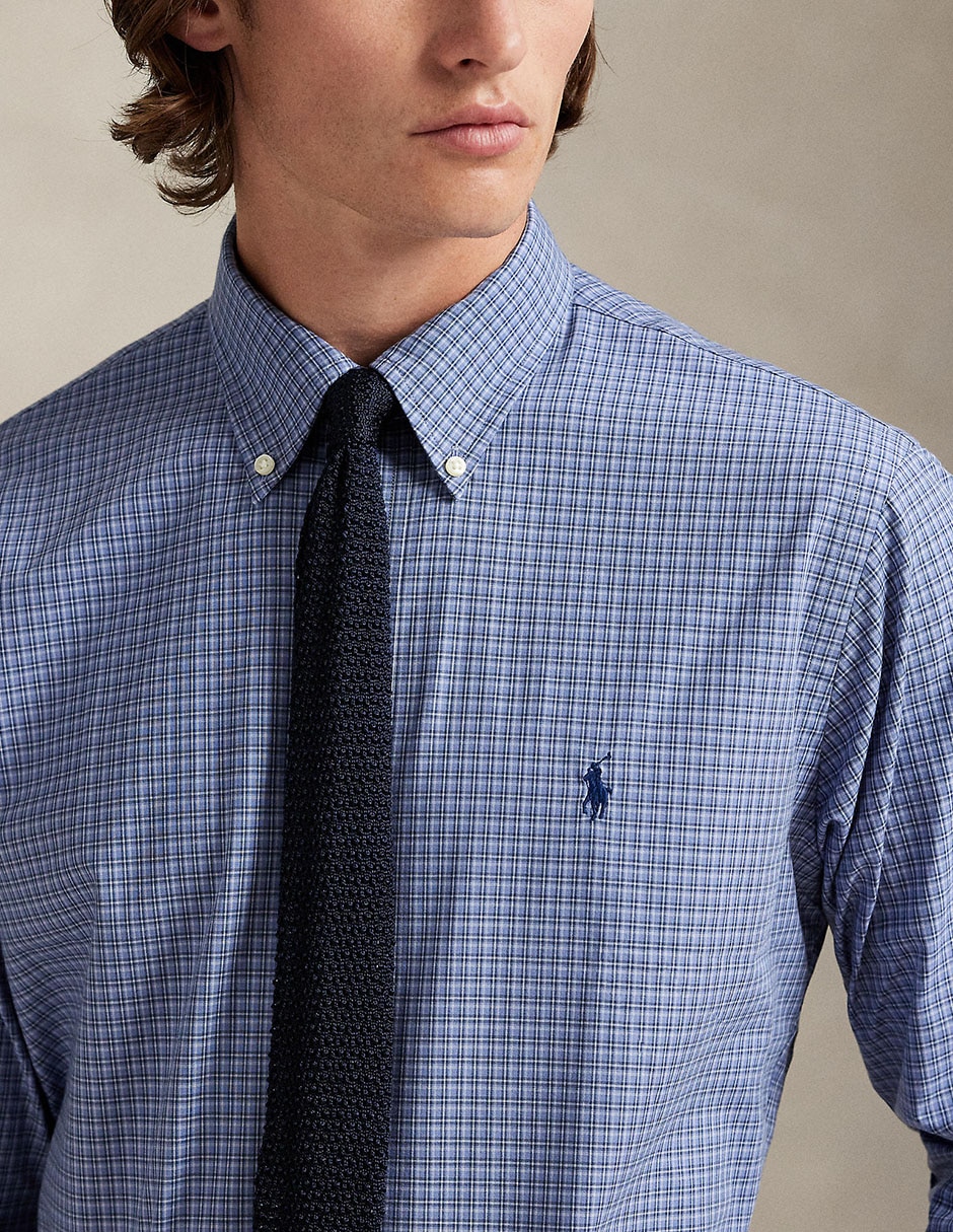 Camisa business casual POLO RALPH LAUREN de algodón manga larga para hombre 4