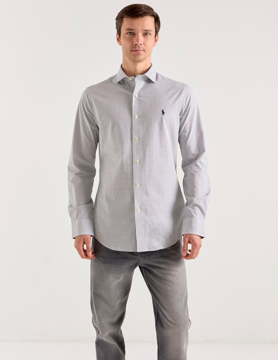 Camisa casual Polo Ralph Lauren de algodón manga larga para hombre