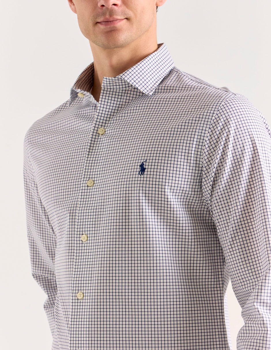 Camisa casual Polo Ralph Lauren de algodón manga larga para hombre