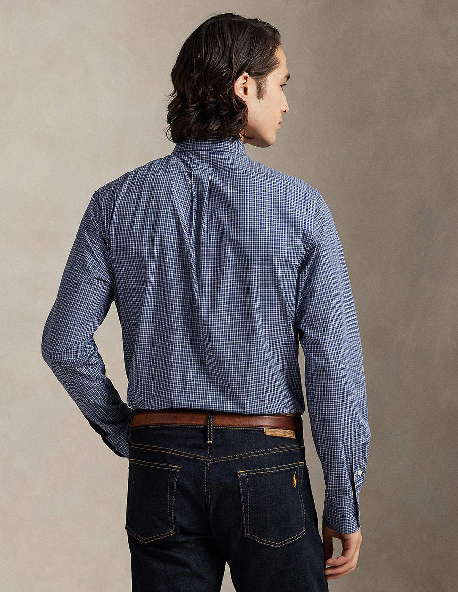 Camisa casual Polo Ralph Lauren de algodón manga larga para hombre