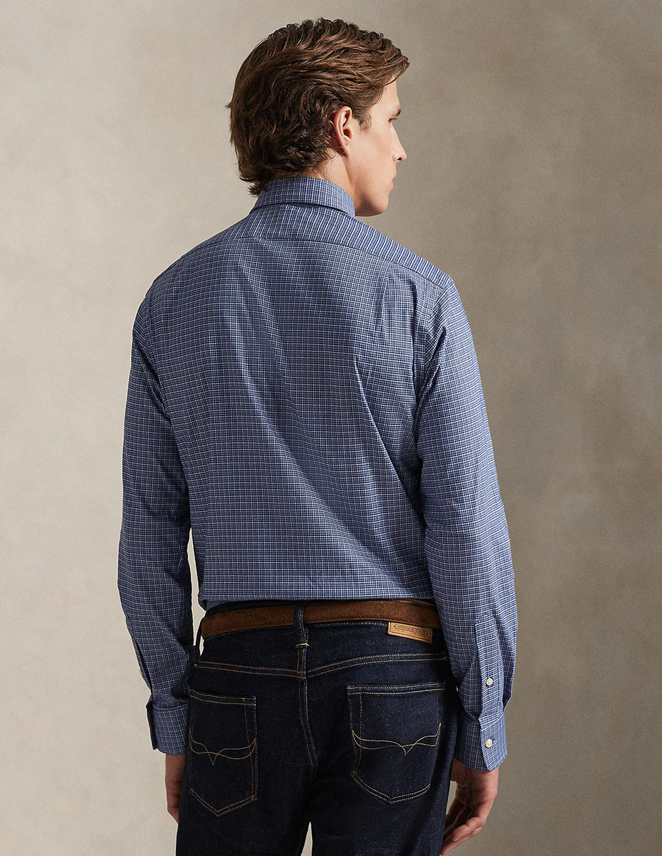 Camisa casual de algodón manga larga para hombre 5