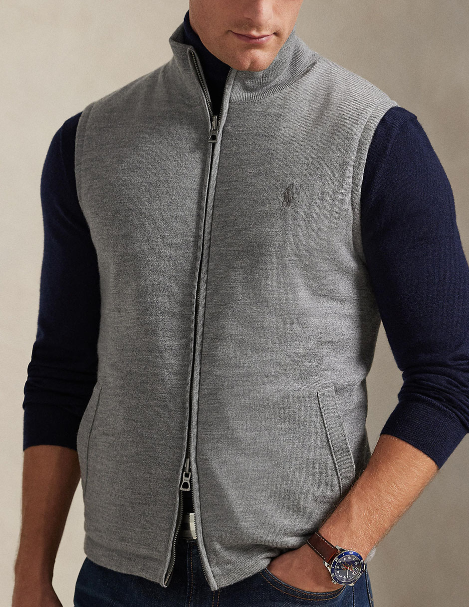 Chaleco Polo RL con bolsillos para hombre