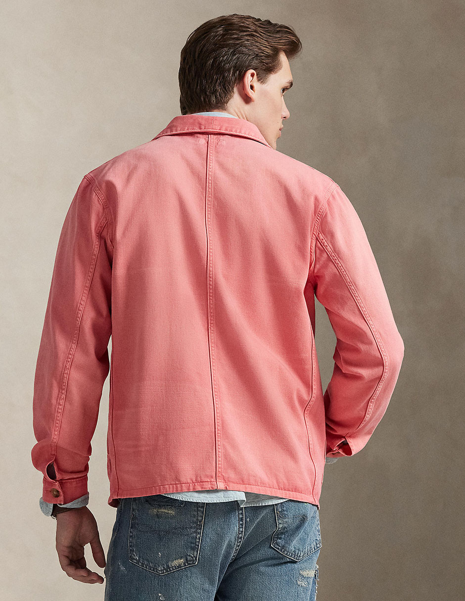 Sobrecamisa casual de algodón manga larga para hombre 5