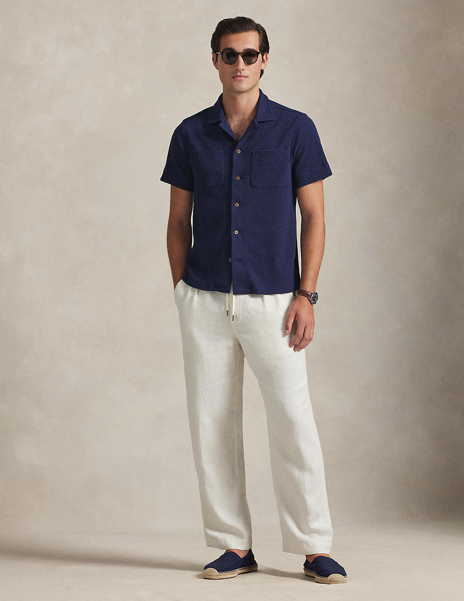 Camisa casual Polo Rl de algodón manga corta para hombre 3