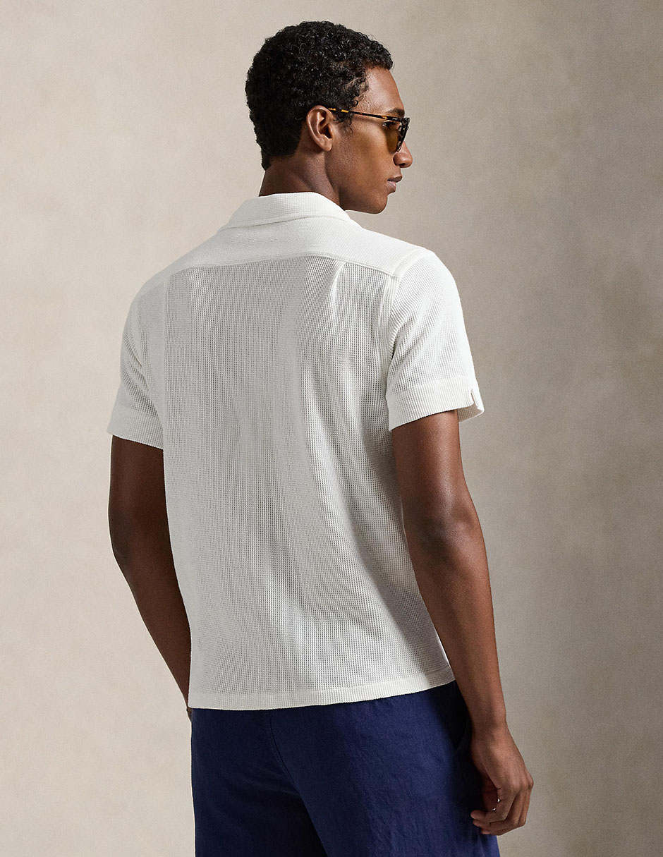 Camisa casual Polo RL de algodón manga corta para hombre 2