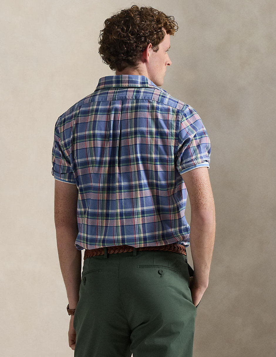Camisa business casual Polo Ralph Lauren de algodón manga corta para hombre 5
