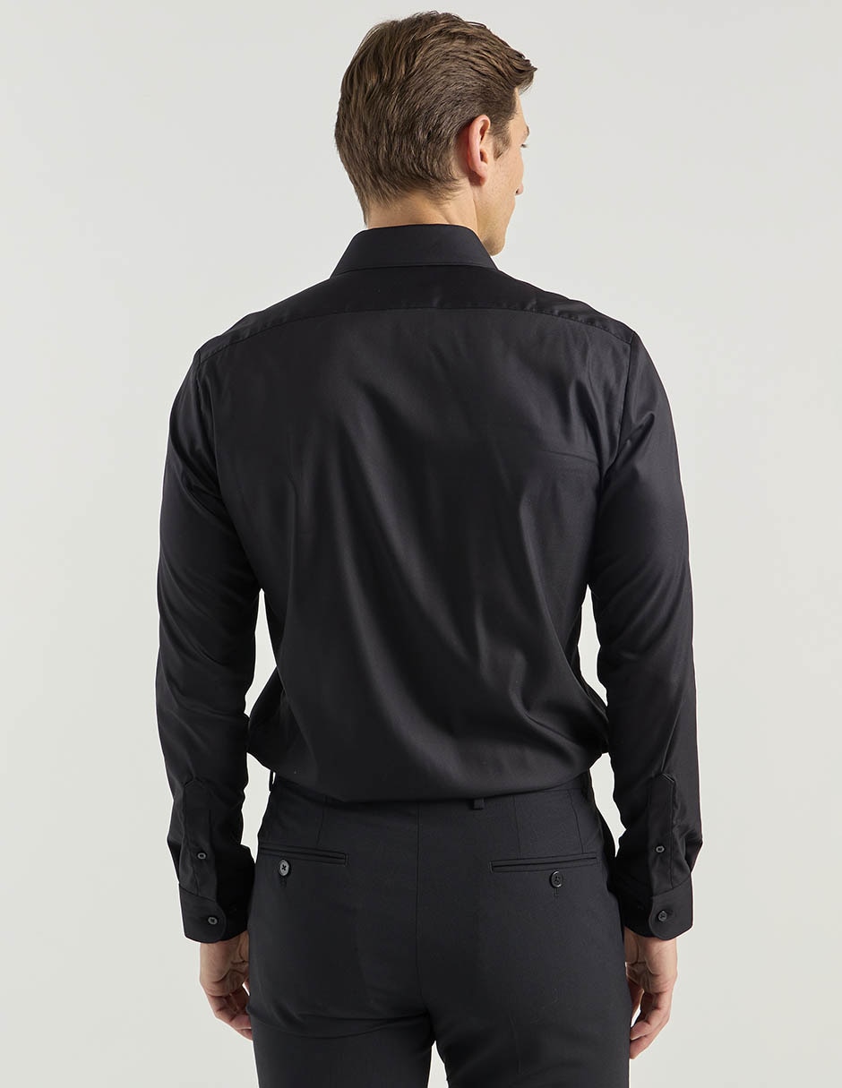 Camisa formal manga larga para hombre 4
