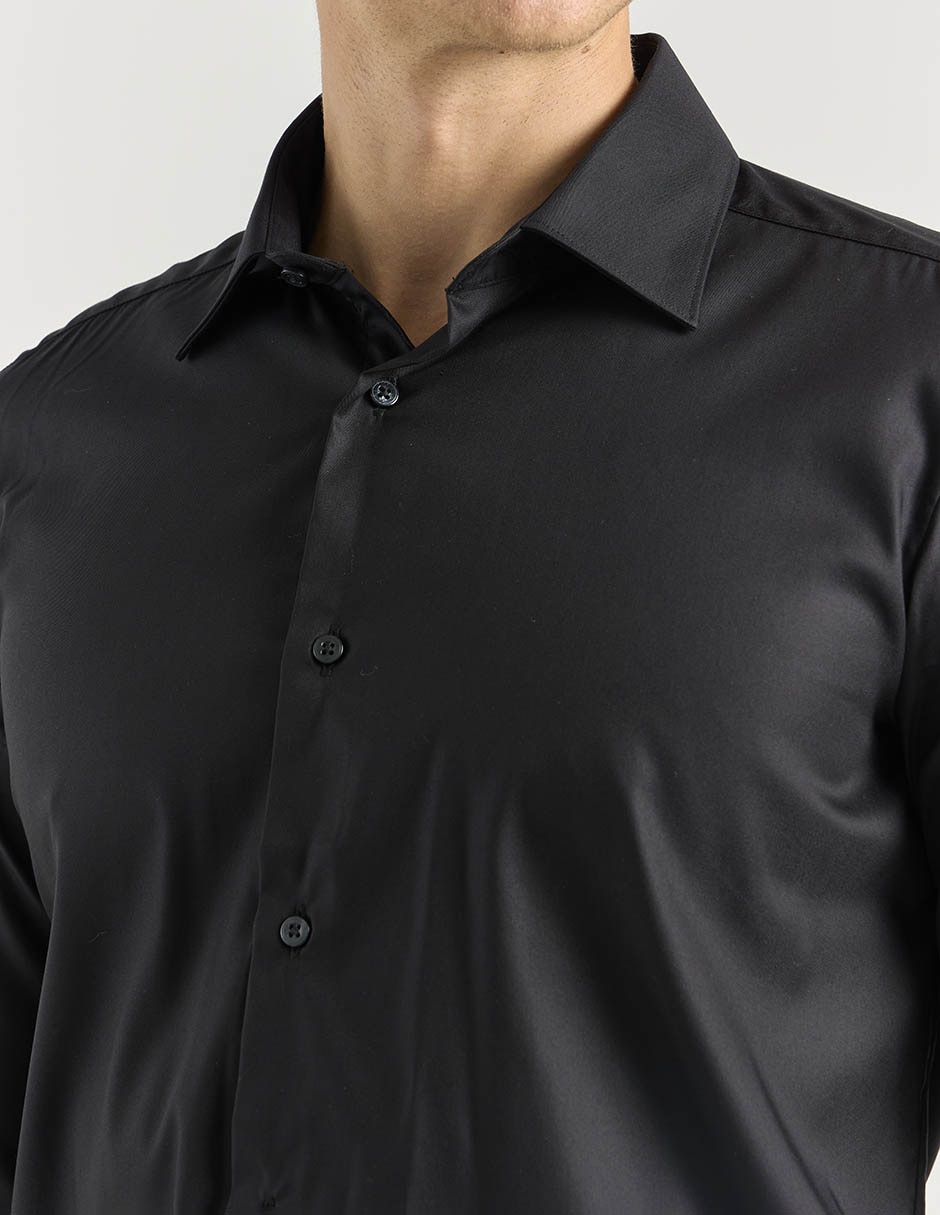 Camisa formal manga larga para hombre 2