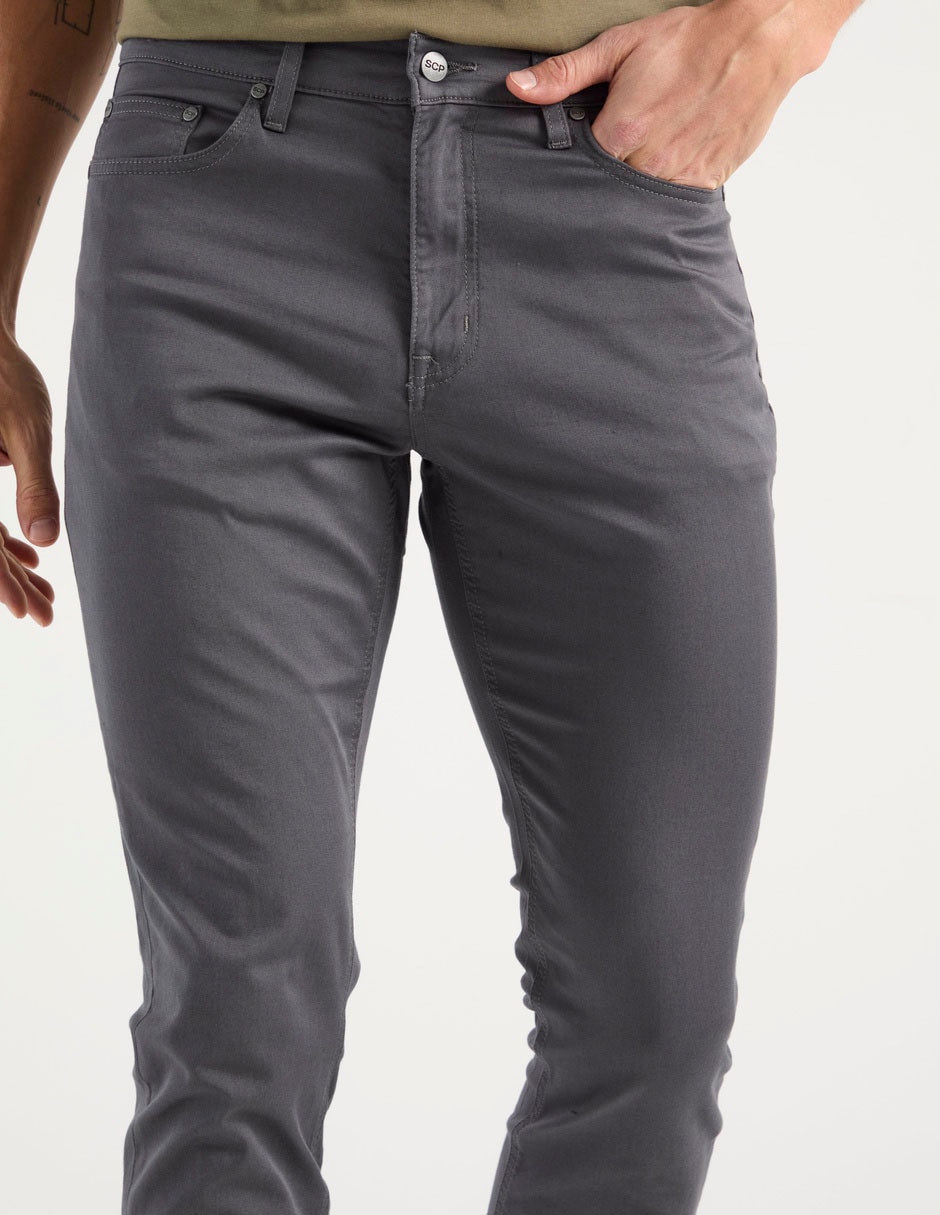 Pantalón skinny de algodón para hombre 2